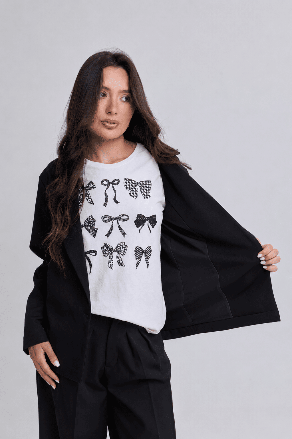BLAZER DE ALFAIATARIA MANGA LONGA OVERSIZED FRANCESCA PRETO