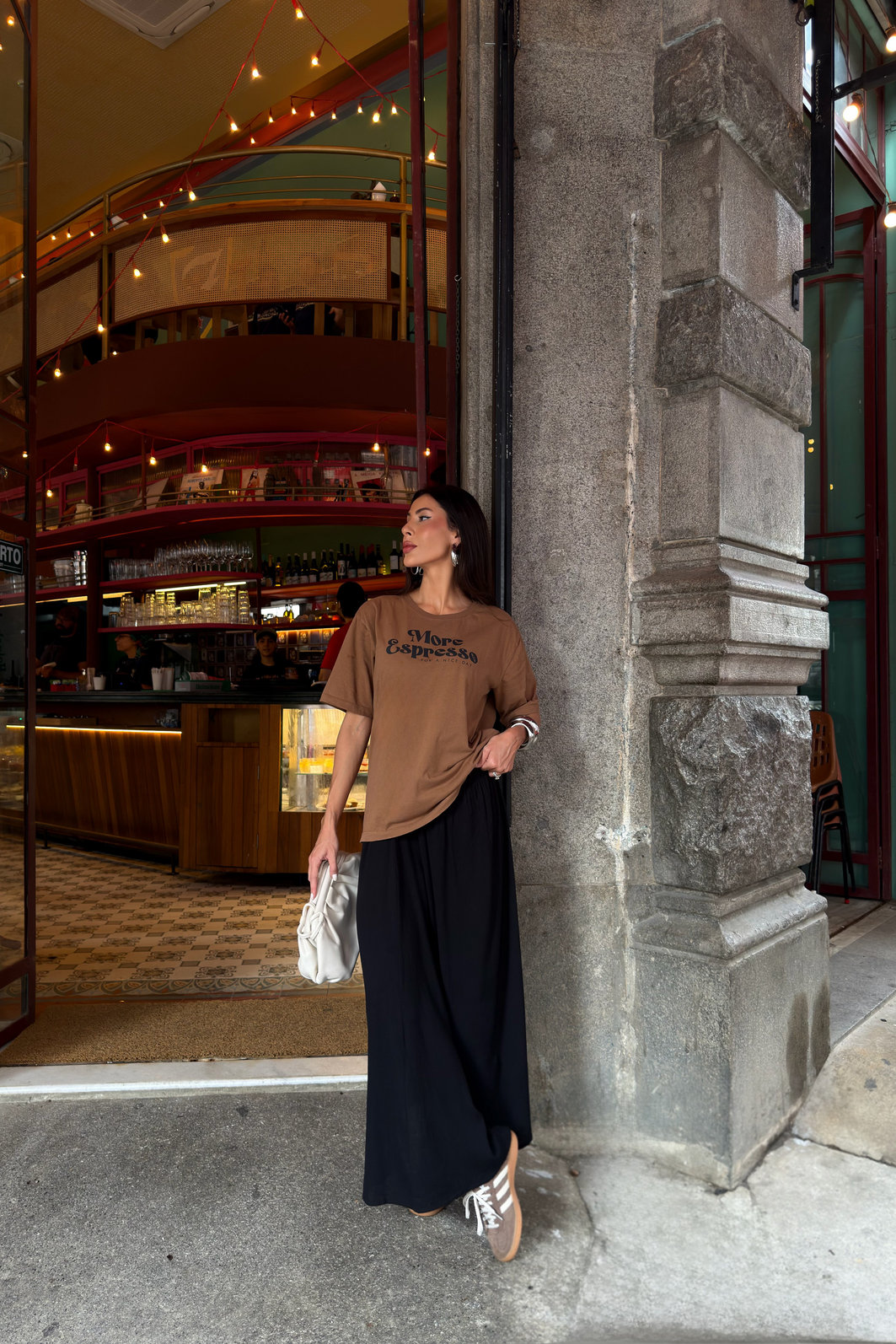 T-SHIRT ESTONADA MORE ESPRESSO MARROM CLIMBER