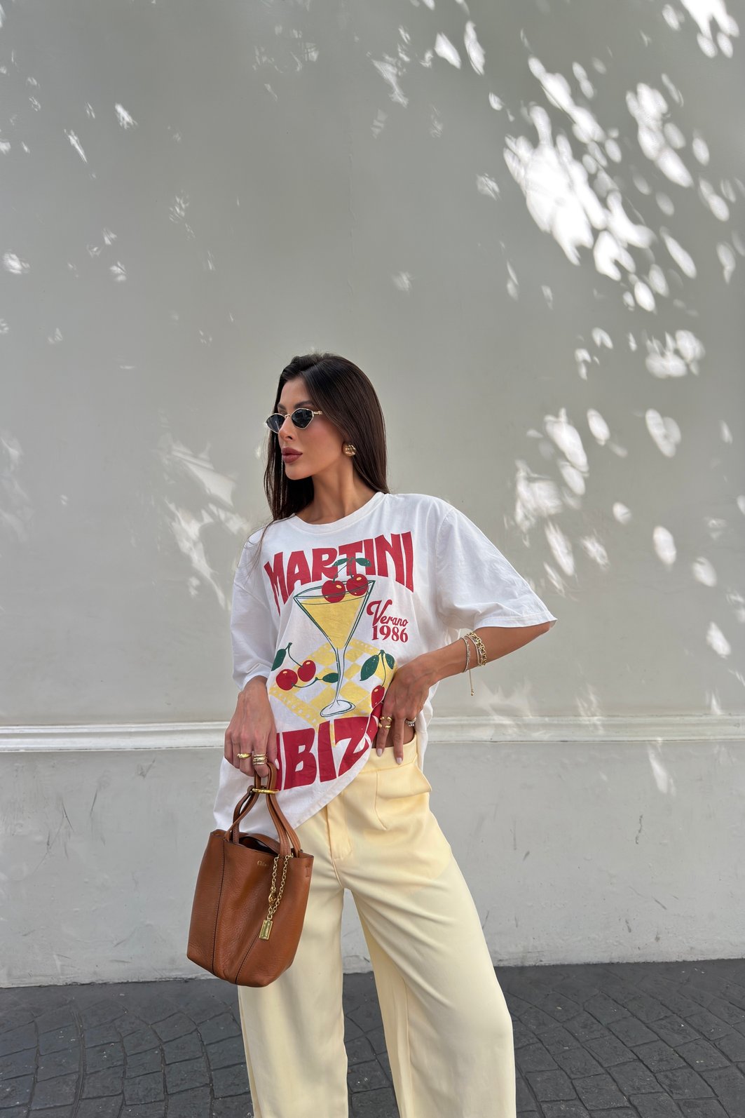 T-SHIRT OVERSIZED MARTINI IBIZA OFF WHITE