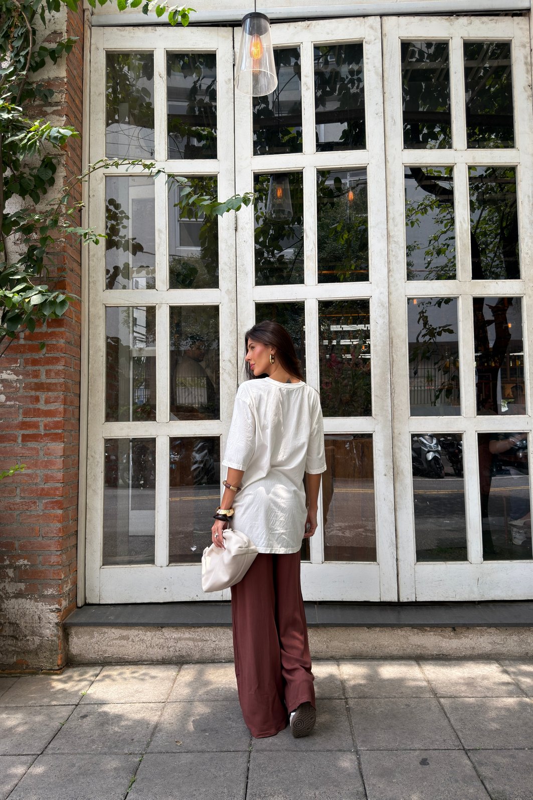 T-SHIRT OVERSIZED DELICIOUS MATCHA OFF WHITE