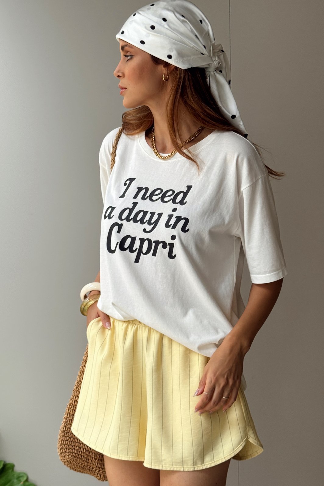 SHORTS ALFAIATARIA ELLEN AMARELO MANTEIGA