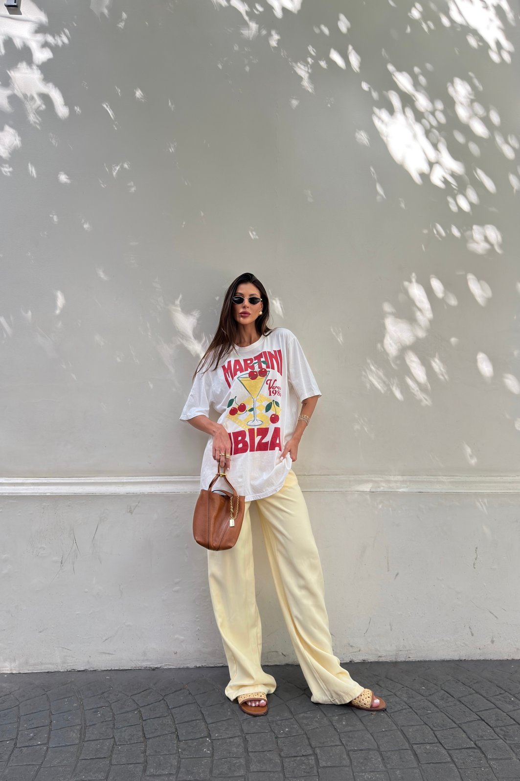 T-SHIRT OVERSIZED MARTINI IBIZA OFF WHITE