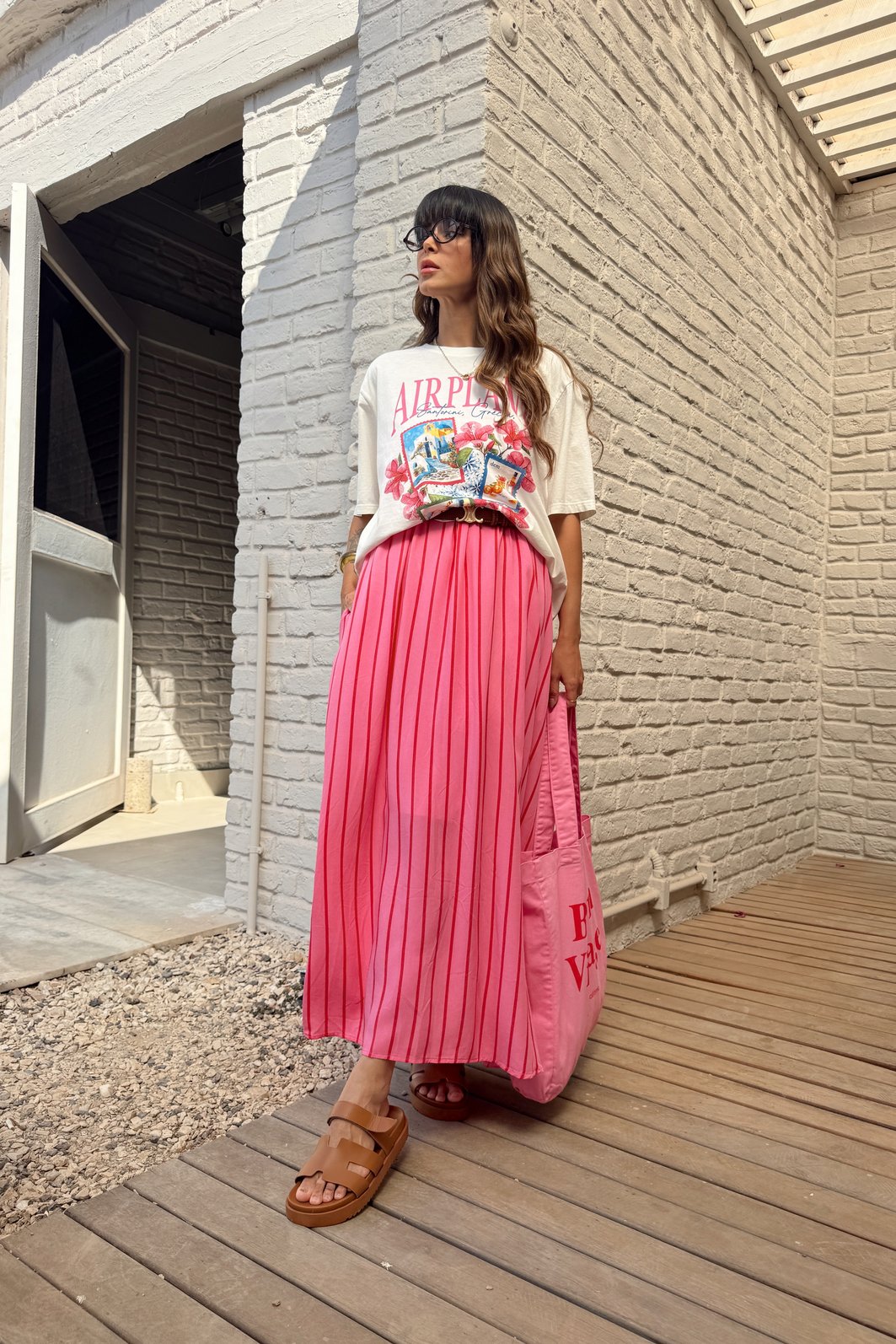 T-SHIRT OVERSIZED AIRPLANE MODE OFF WHITE