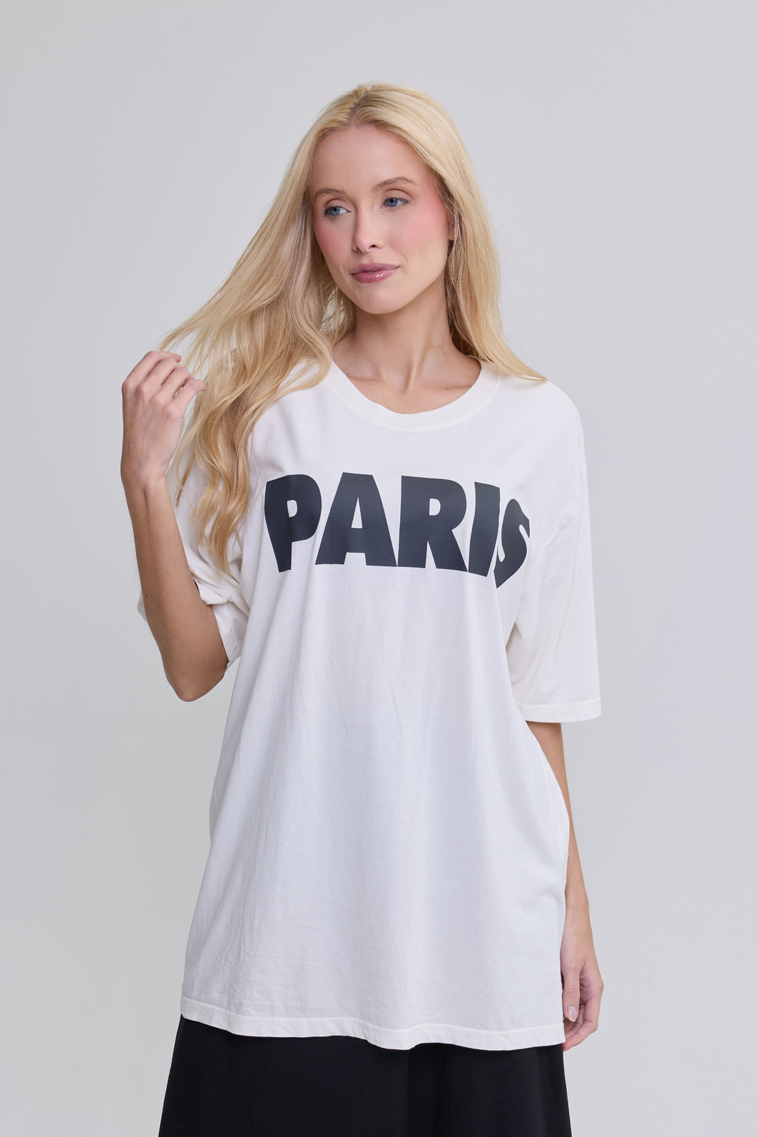 T-SHIRT OVERSIZED PARIS OFF WHITE