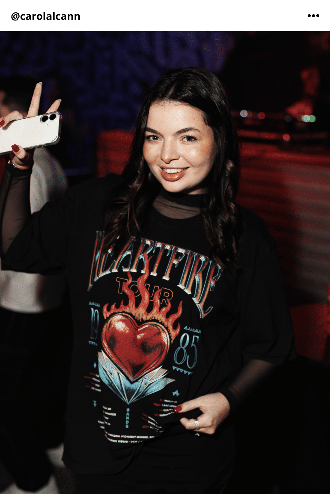 T-SHIRT OVERSIZED ESTONADA HEARTFIRE PRETA