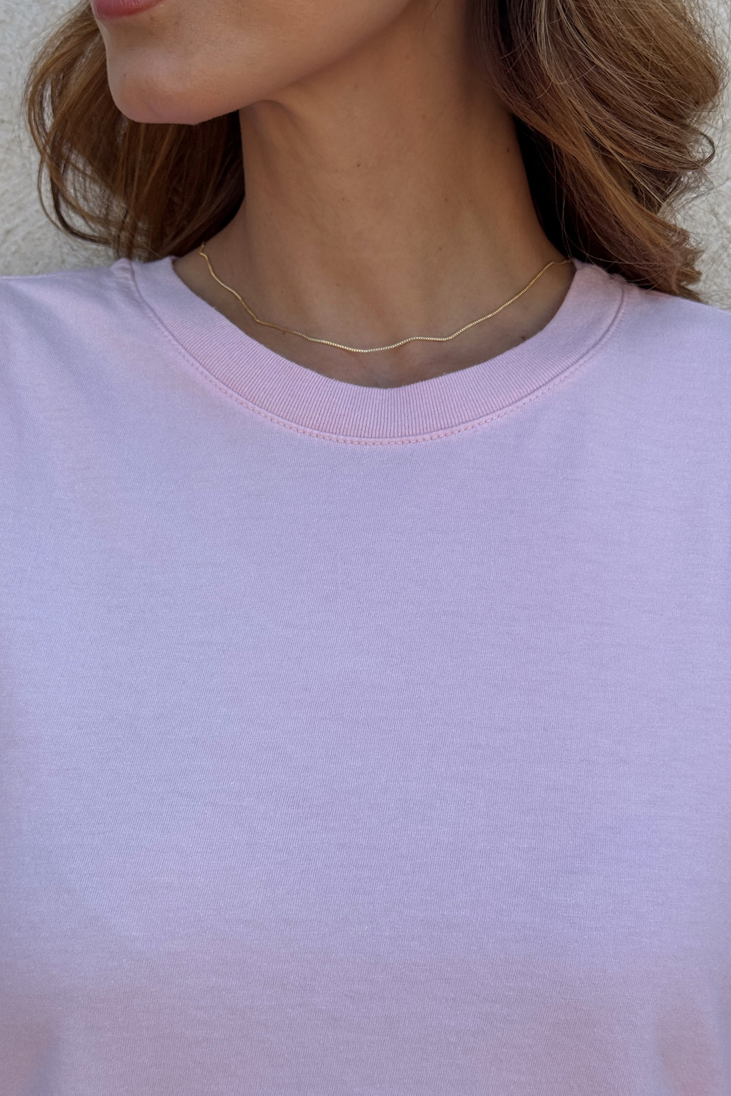 T-SHIRT OVERSIZED COM BARRA DE RENDA ROSA CANDY