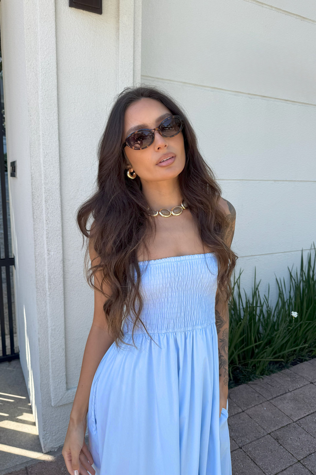 VESTIDO MIDI PANDORA AZUL