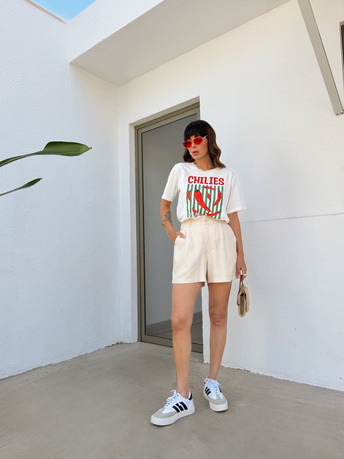 SHORTS ALFAIATARIA BARCELONA AREIA