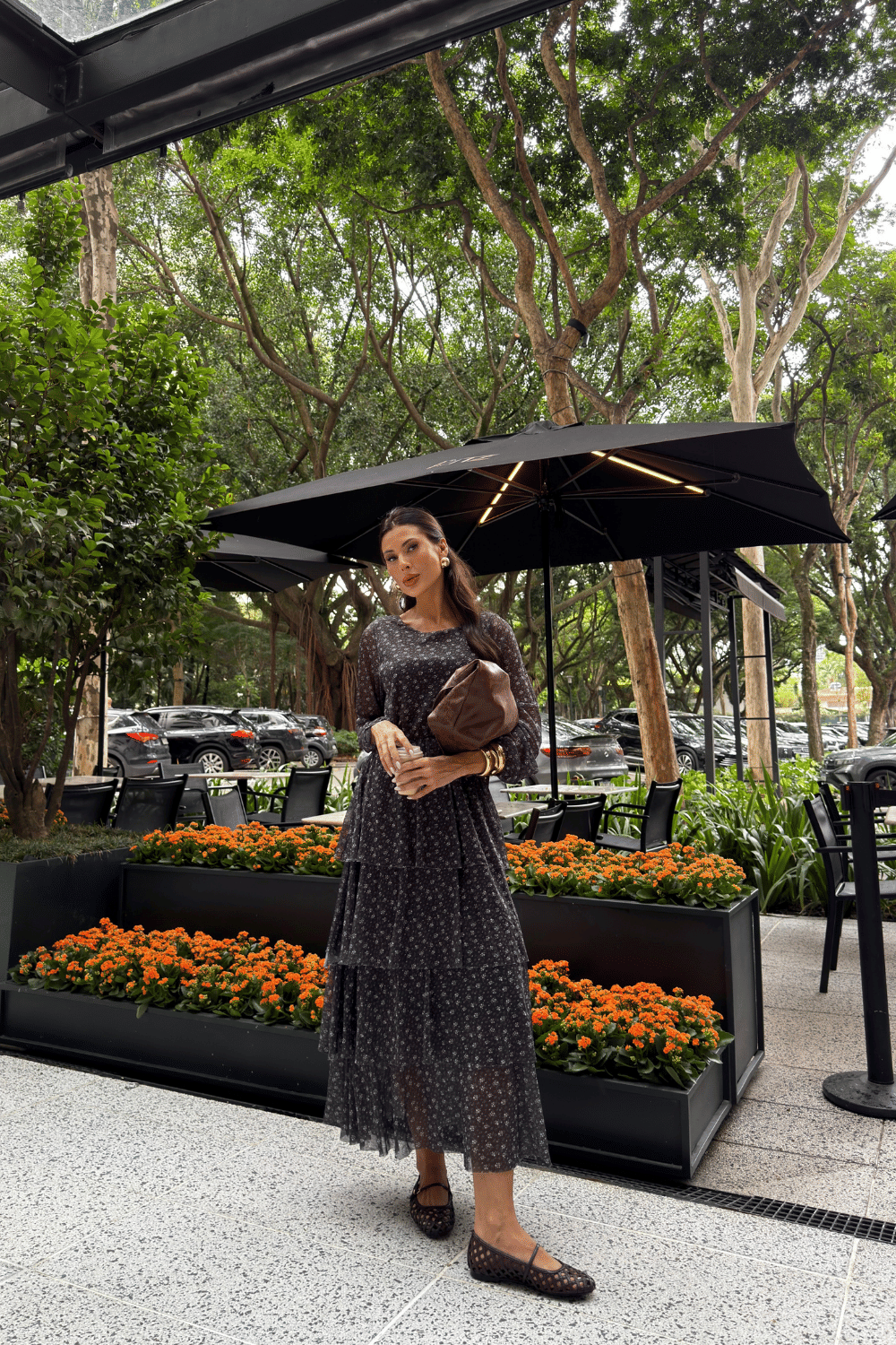 VESTIDO DE TULE ESTAMPADO CHIARA FLORAL