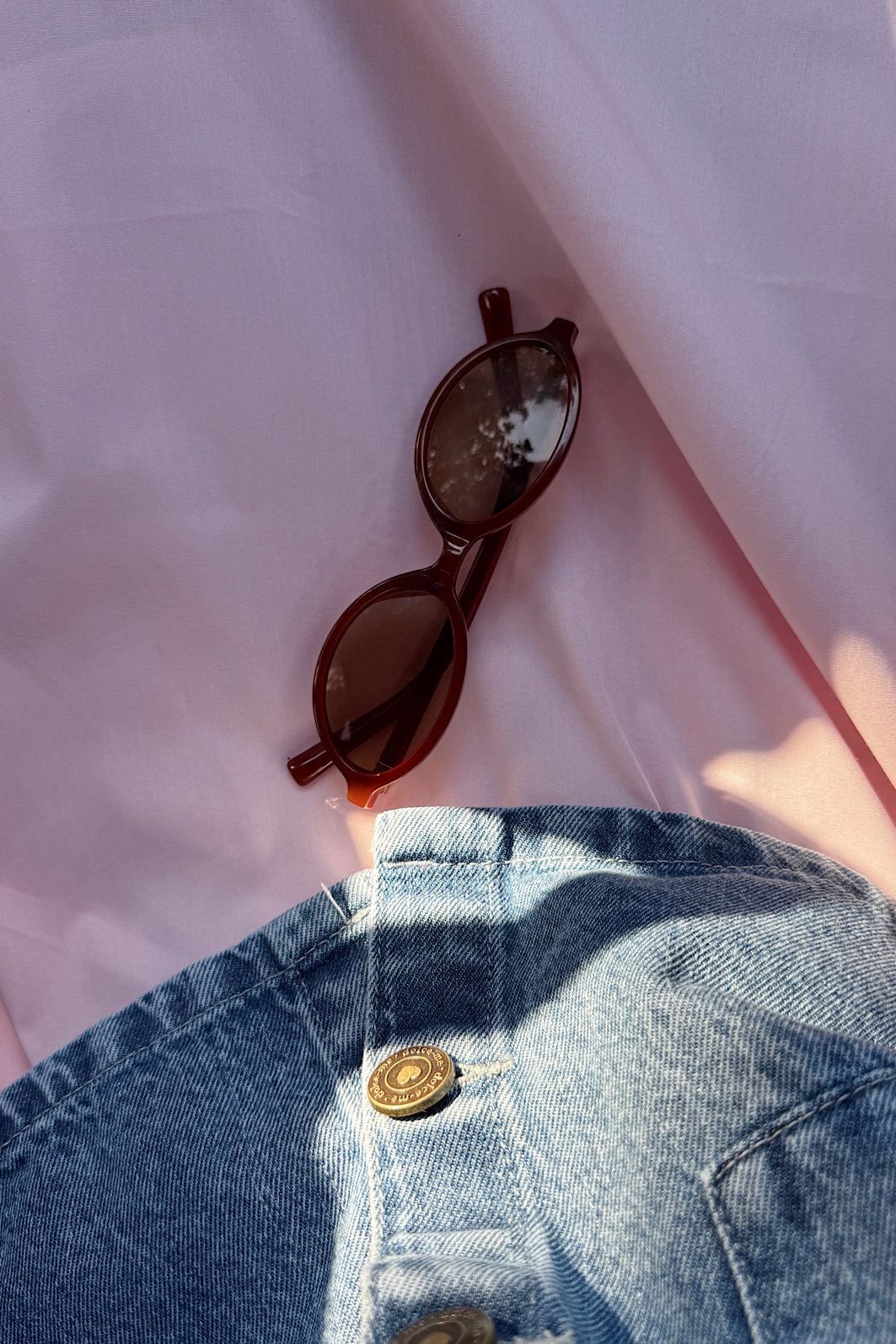 SAIA MIDI COM BOLSOS E FORRO LIVIA ROSA CLARO