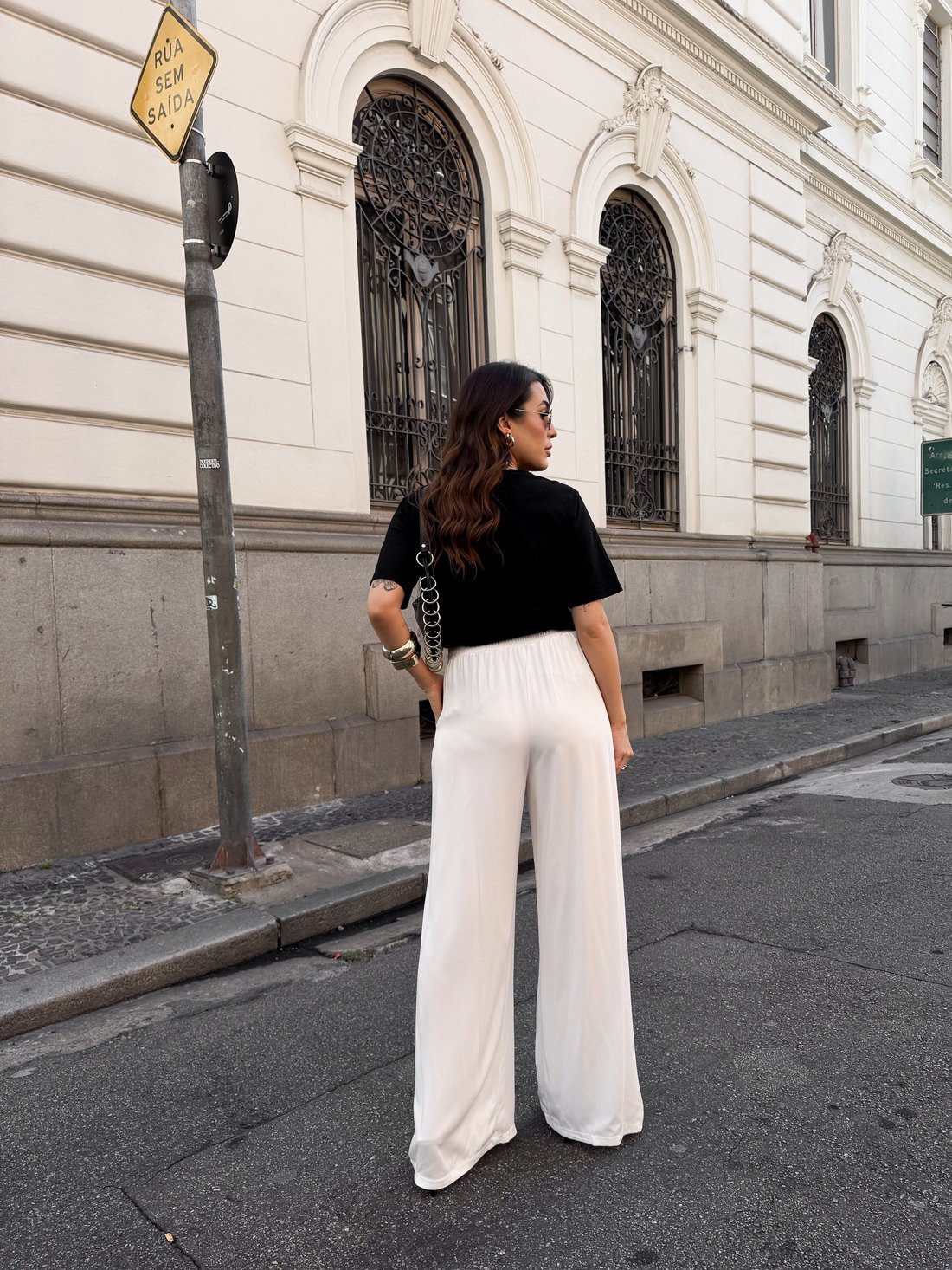 CALÇA PANTALONA LIA BRANCA