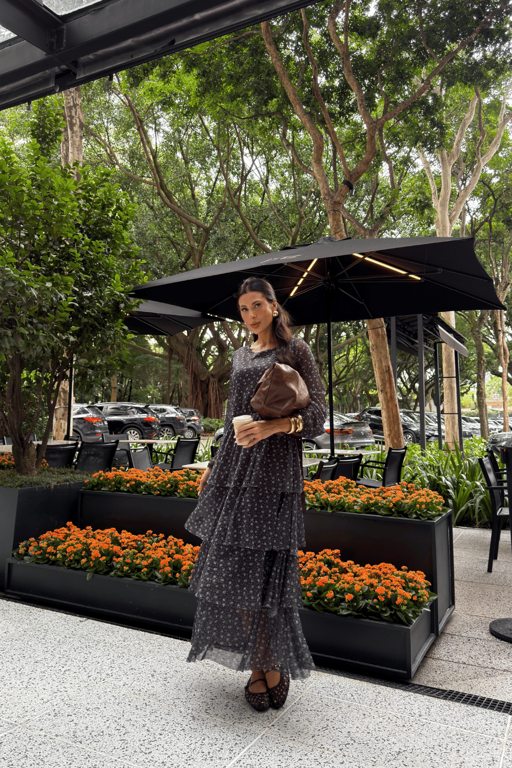 VESTIDO DE TULE ESTAMPADO CHIARA FLORAL