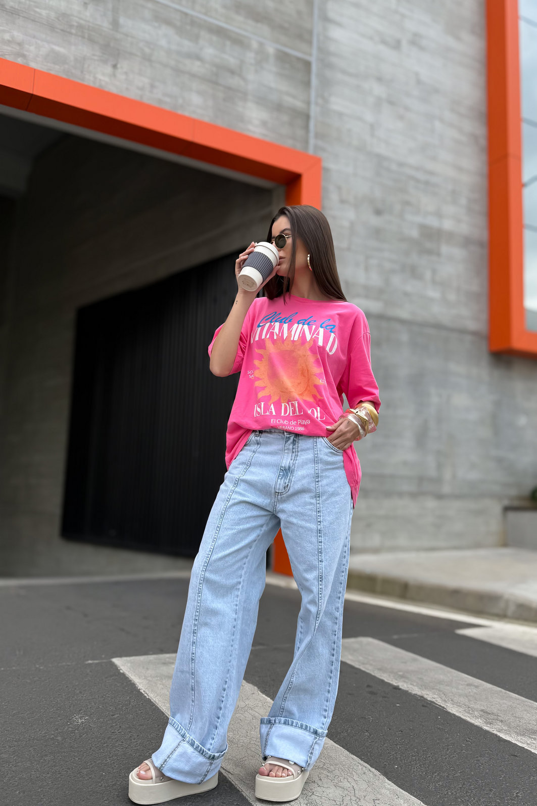 T-SHIRT OVERSIZED VITAMINA D ROSA SUMMER