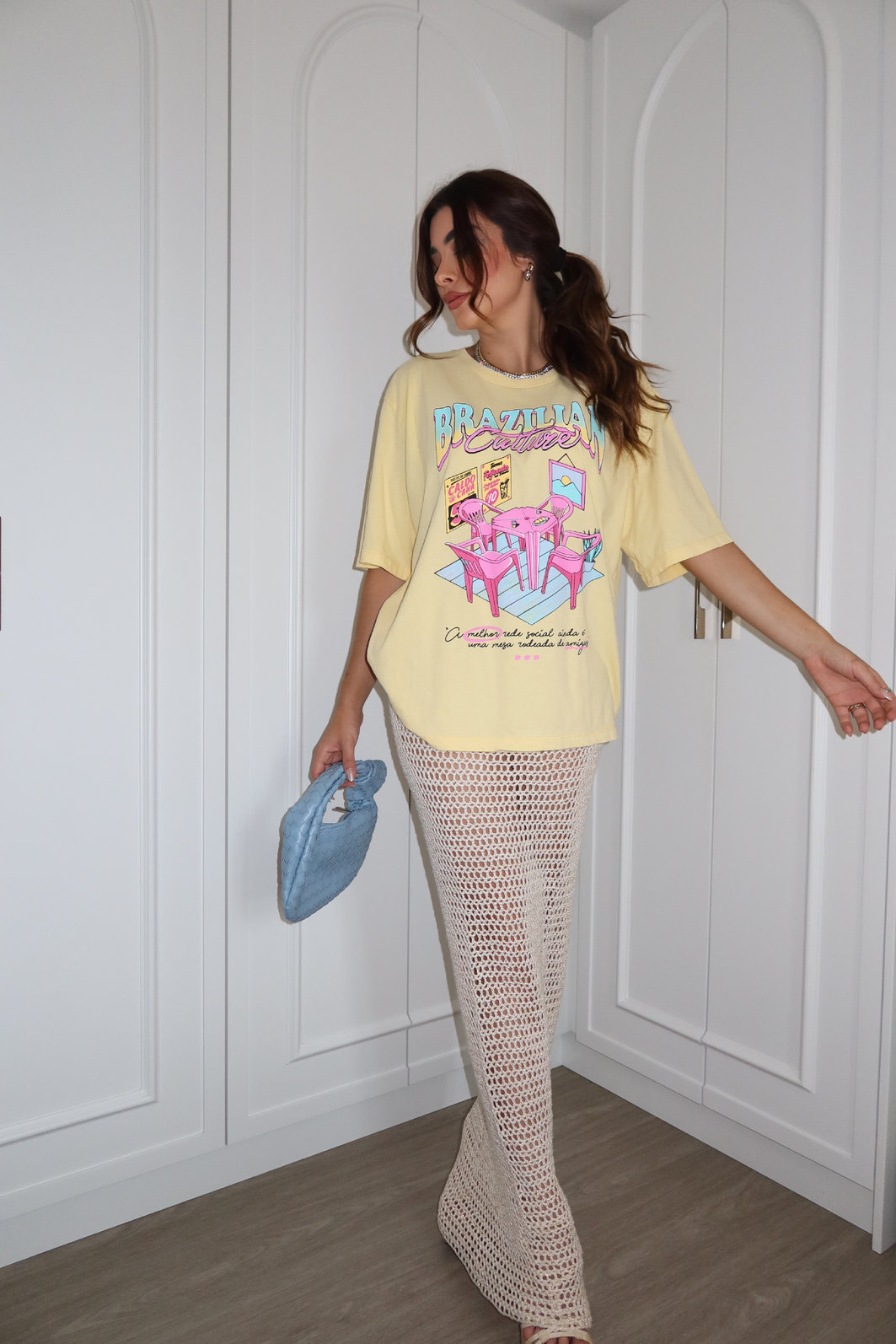 T-SHIRT OVERSIZED BRAZILIAN CULTURE AMARELO CANDY