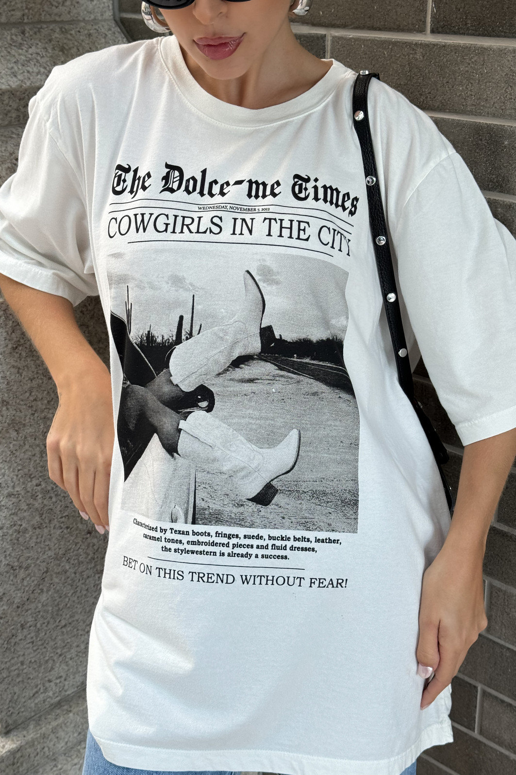 T-SHIRT OVERSIZED ESTONADA JOURNAL GIRLS OFF WHITE
