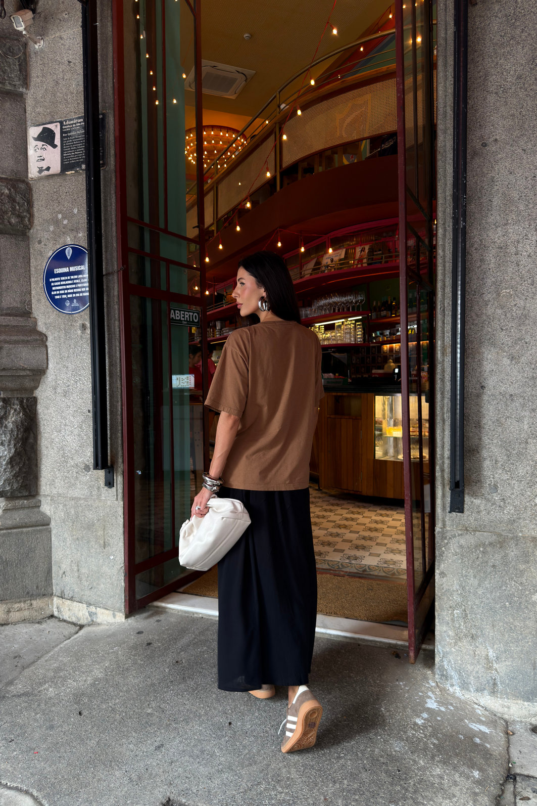 T-SHIRT ESTONADA MORE ESPRESSO MARROM CLIMBER