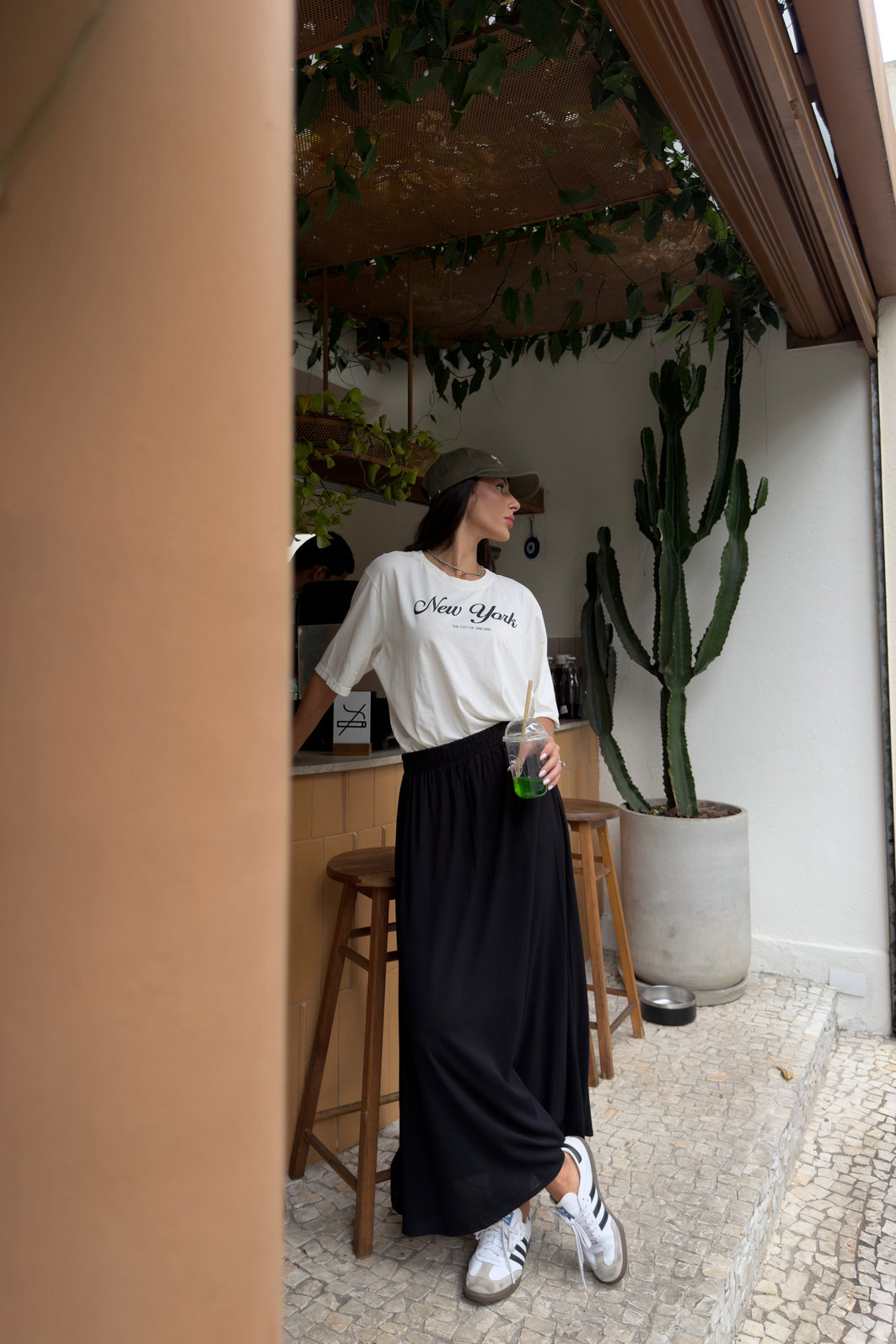 T-SHIRT OVERSIZED NEW YORK OFF WHITE