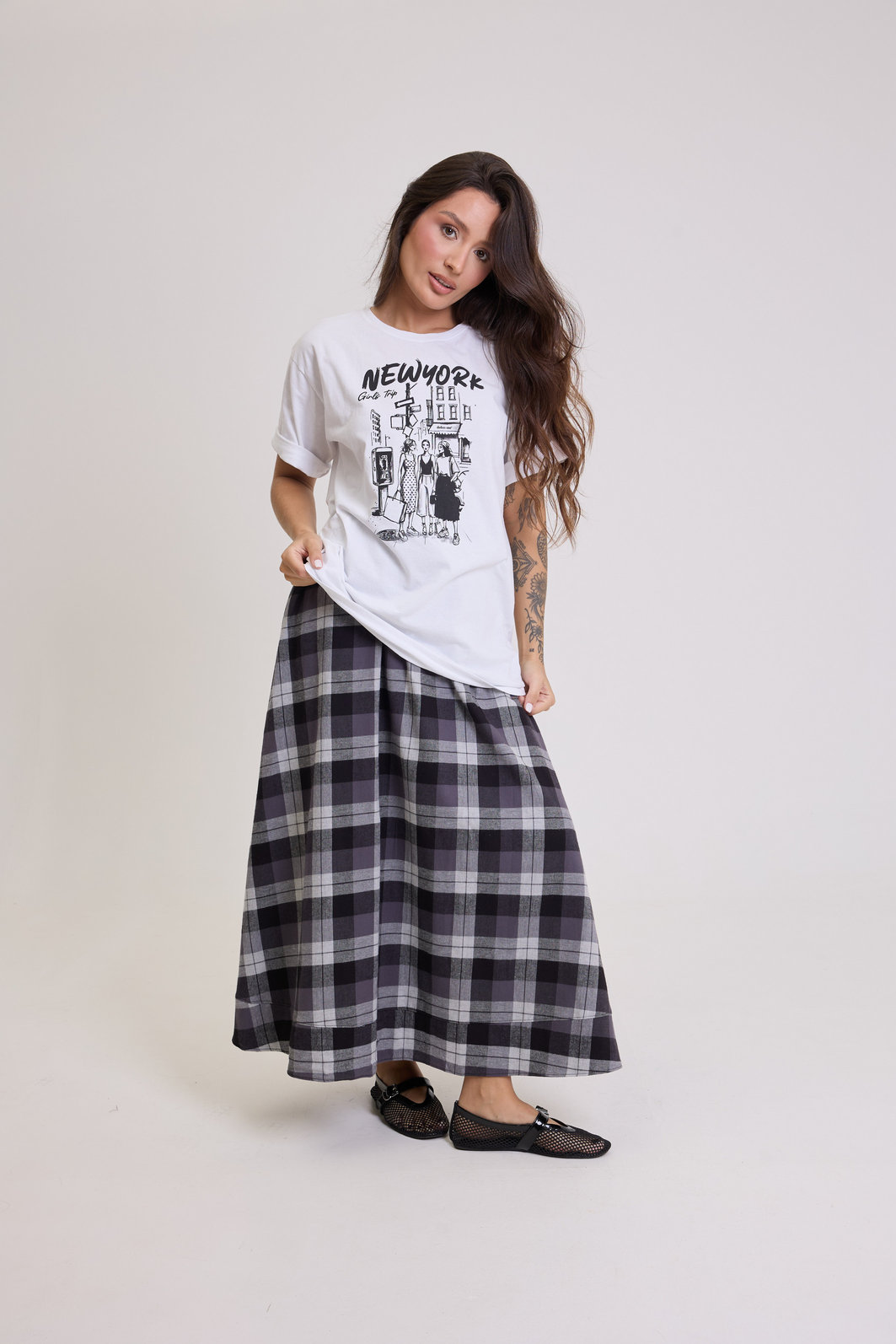 T-SHIRT OVERSIZED NYC GIRLS TRIP BRANCA