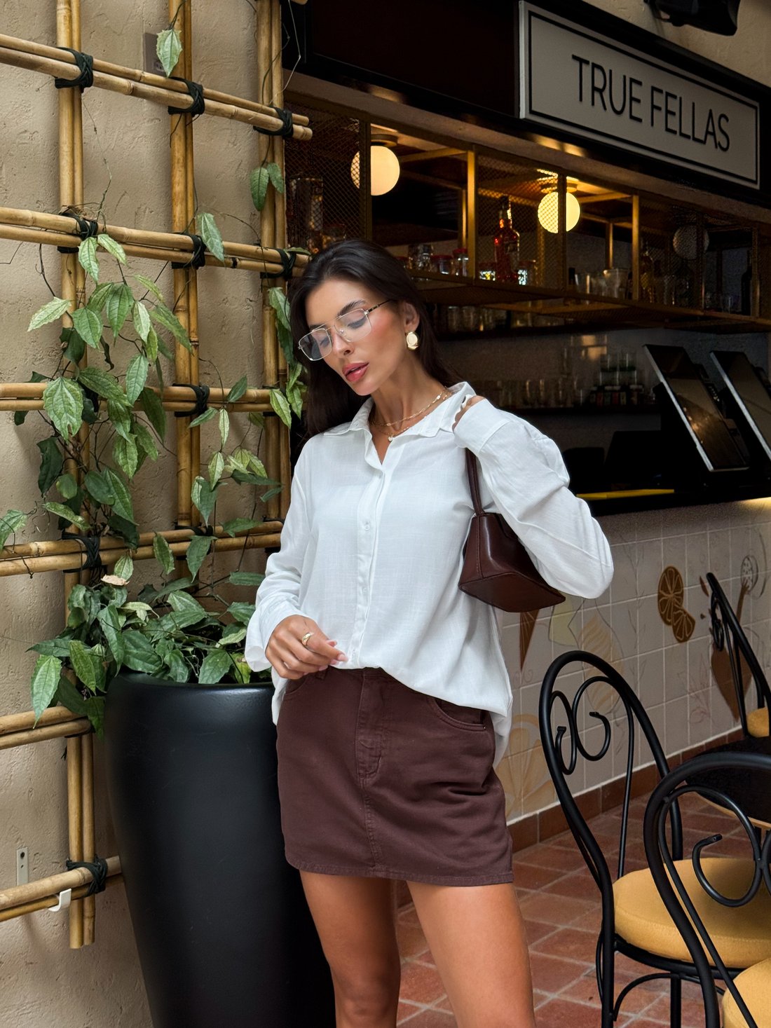 SHORTS SAIA SARJA STACY MARROM