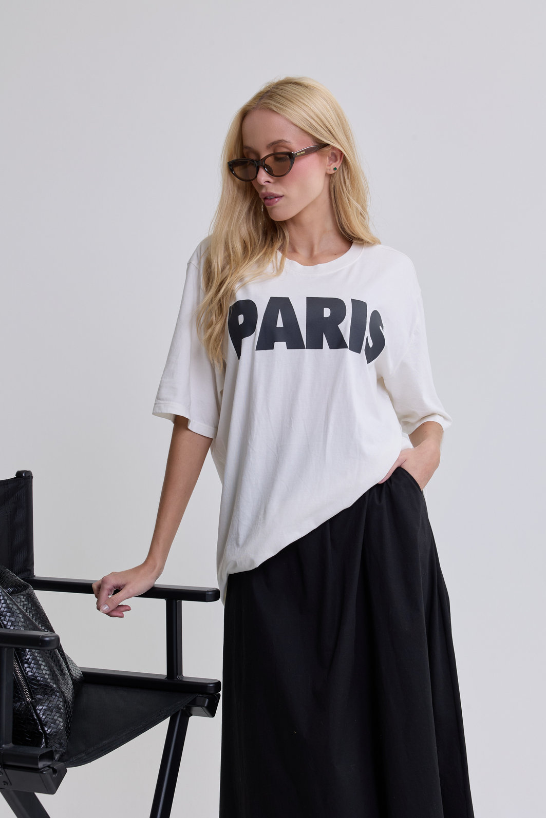 T-SHIRT OVERSIZED PARIS OFF WHITE