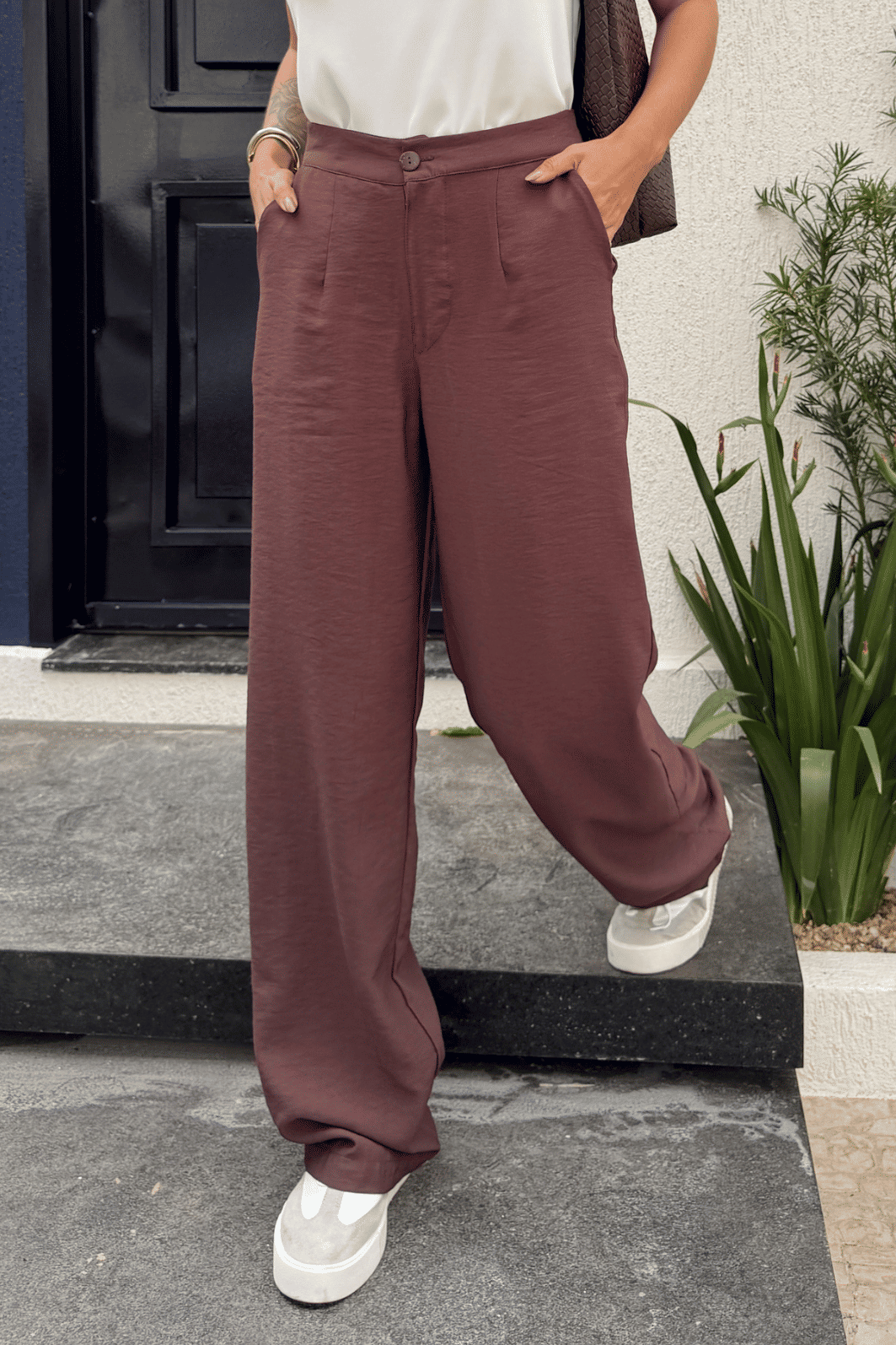 CALÇA ALFAIATARIA PORTOFINO MARROM