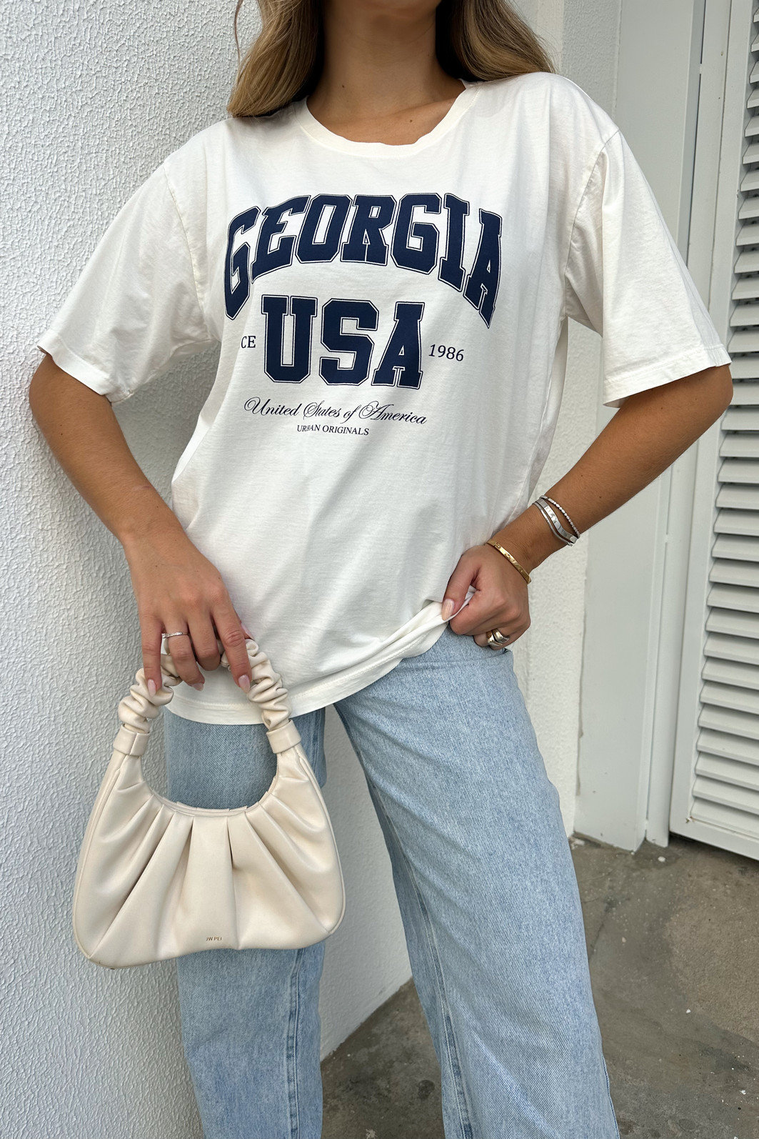 T-SHIRT ESTONADA GEORGIA OFF WHITE