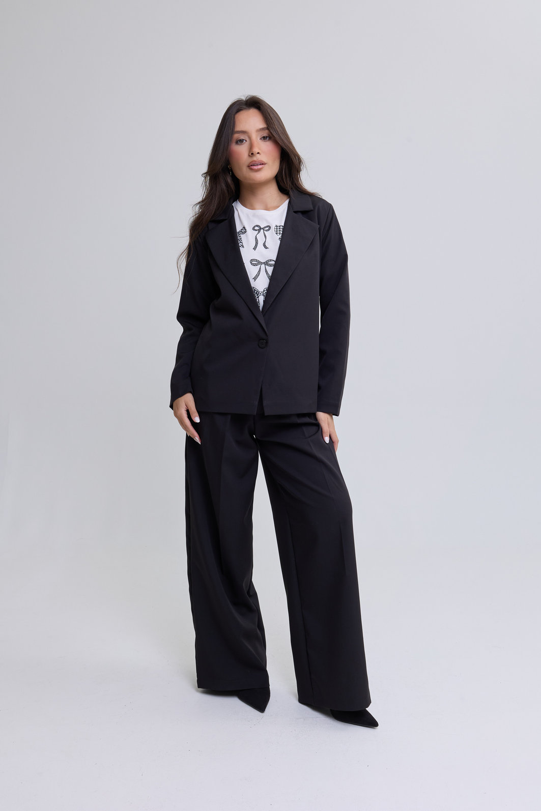 BLAZER DE ALFAIATARIA MANGA LONGA OVERSIZED FRANCESCA PRETO