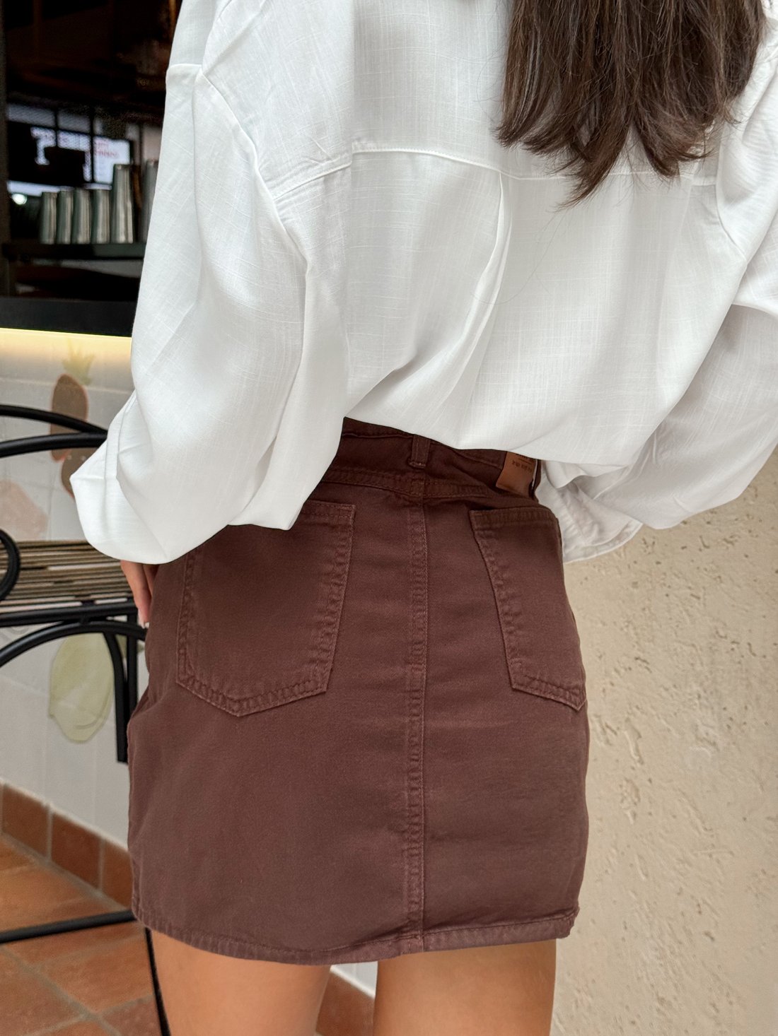 SHORTS SAIA SARJA STACY MARROM