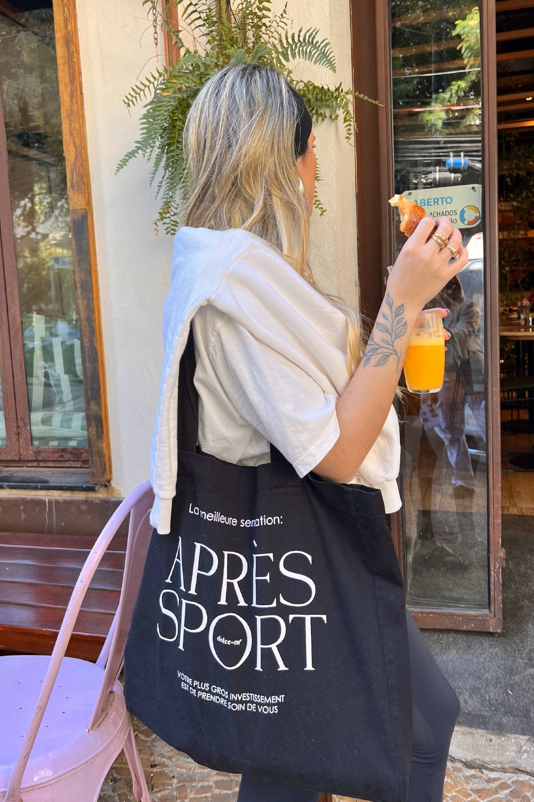 ECOBAG APRÈS SPORT PRETO