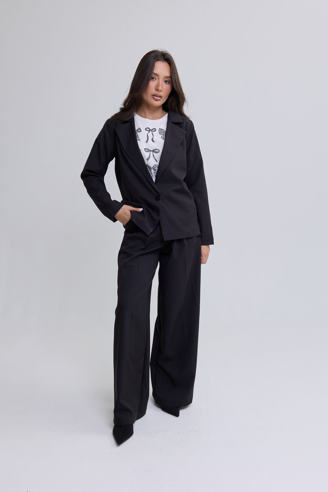 BLAZER DE ALFAIATARIA MANGA LONGA OVERSIZED FRANCESCA PRETO
