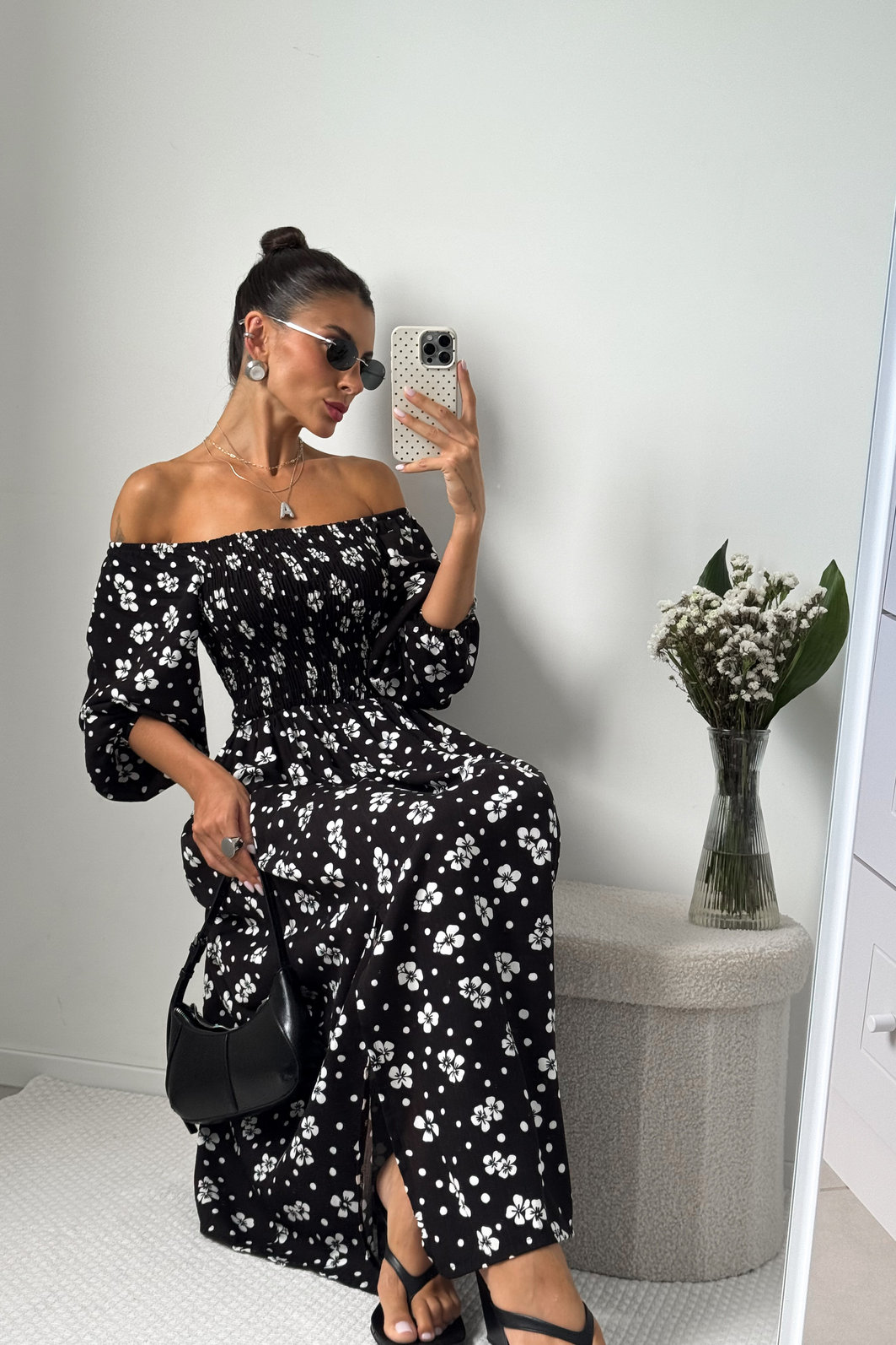 VESTIDO MIDI BARBARA AMOR PERFEITO PRETO