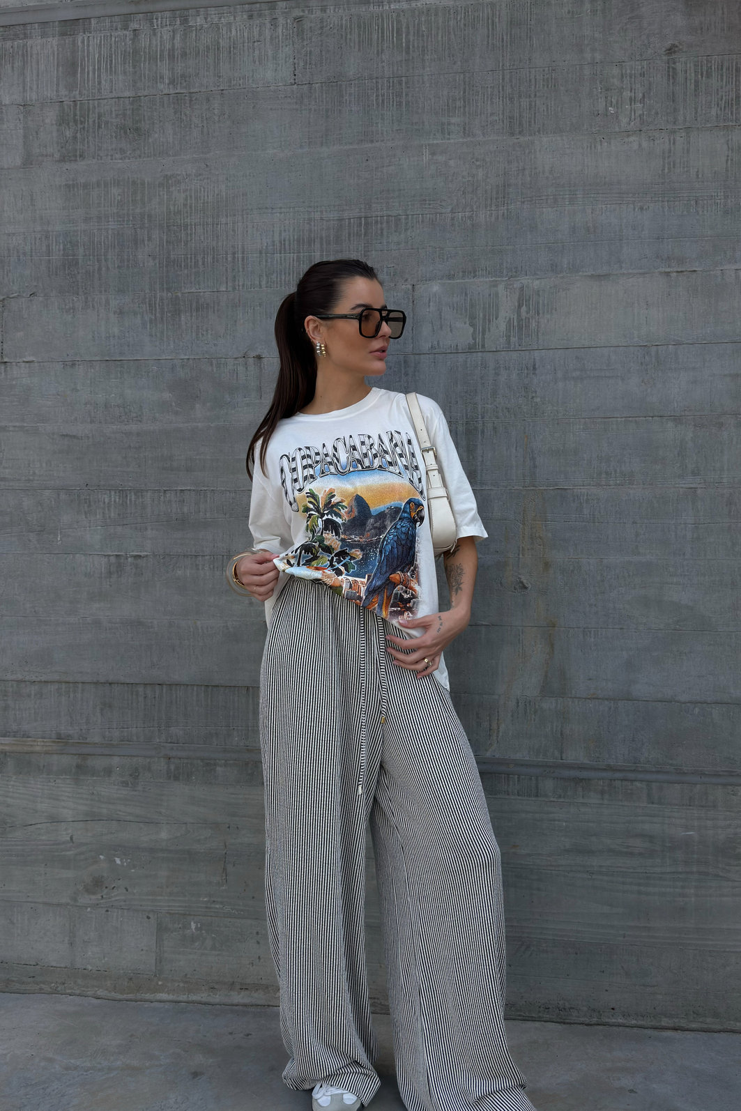 T-SHIRT OVERSIZED COPACABANA OFF WHITE