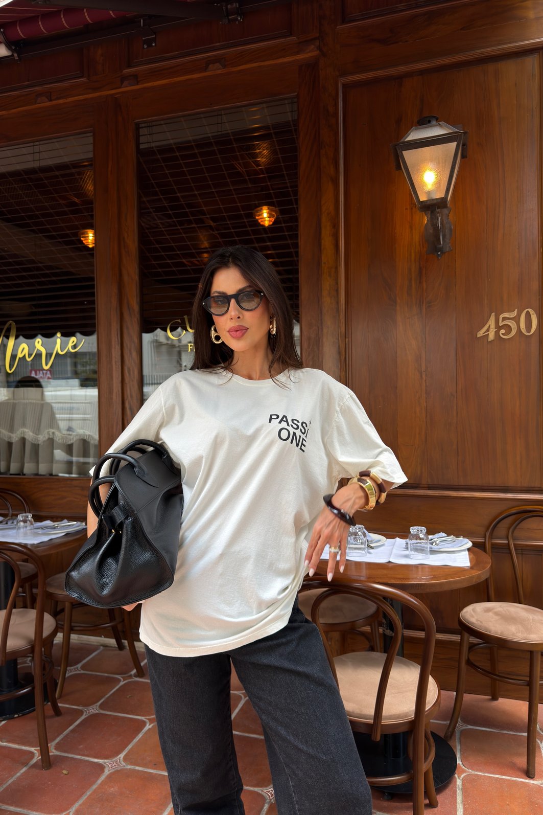 T-SHIRT OVERSIZED PASSIONE OFF WHITE
