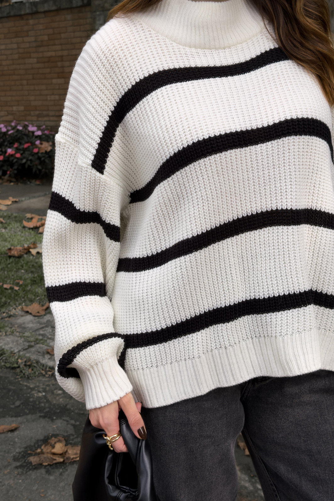 TRICOT LISTRADO COZY OFF WHITE