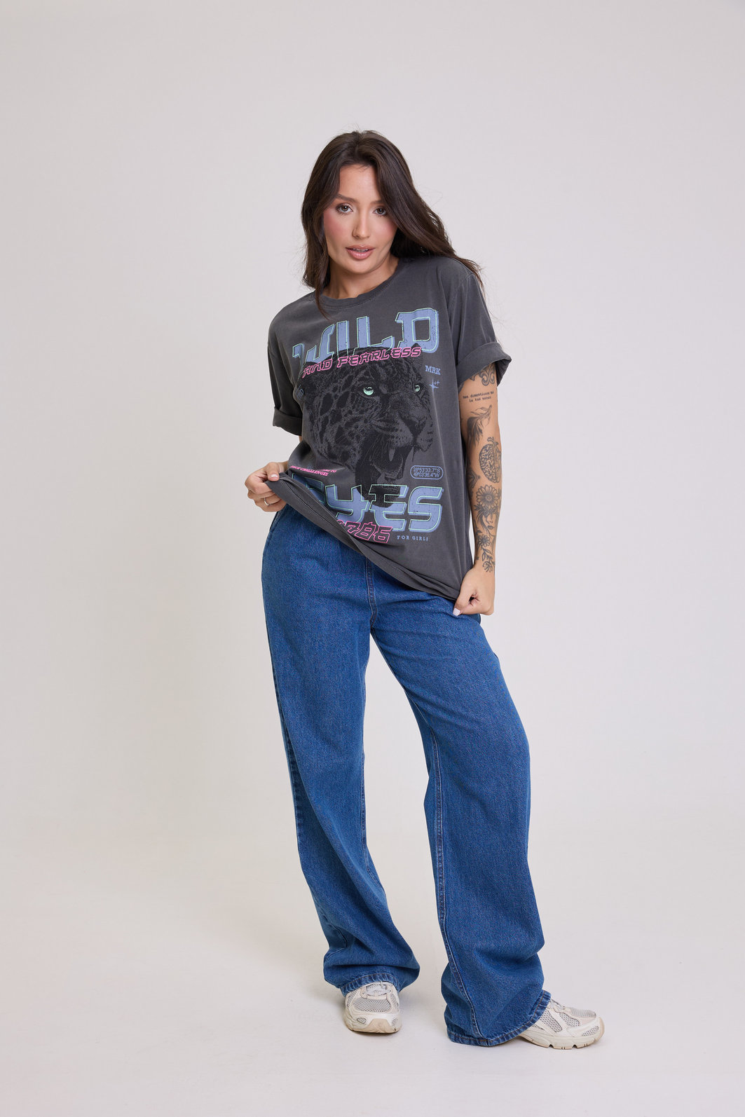 T-SHIRT OVERSIZED WILD AND FEARLESS