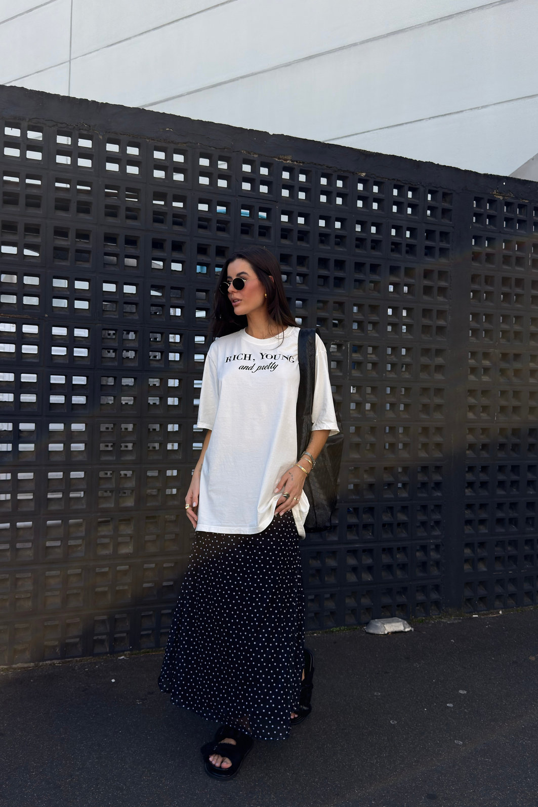 T-SHIRT OVERSIZED RICH YOUNG OFF WHITE