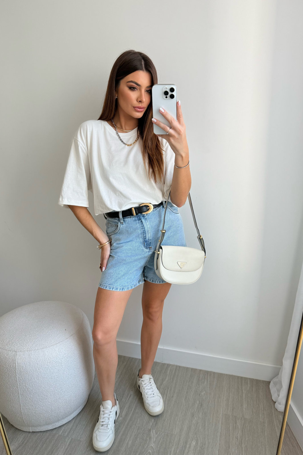 SHORTS MOM JEANS AMALFI AZUL