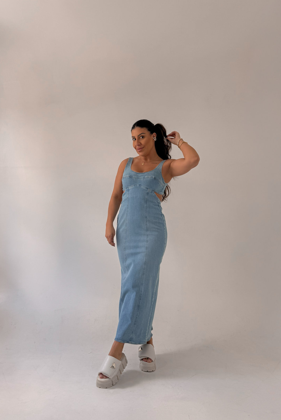 VESTIDO JEANS MIDI JACI MY VESTIDO JEANS MIDI JACI MY