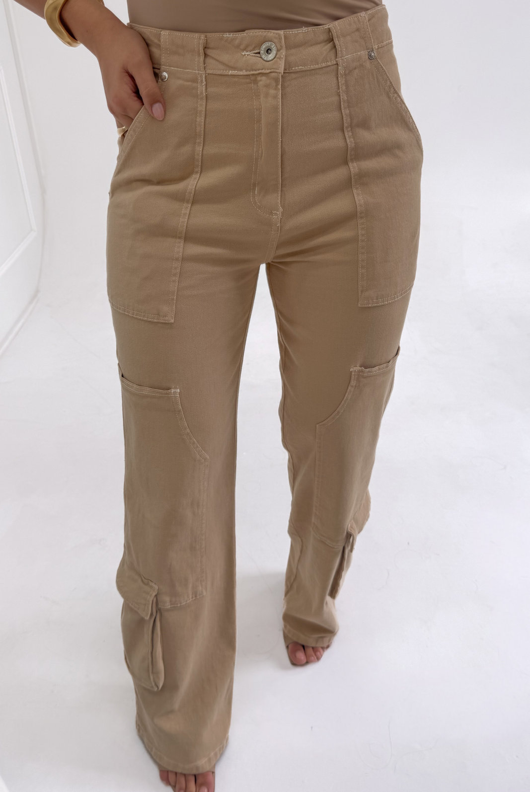 CALÇA CARGO EM SARJA IVY MY CALÇA CARGO EM SARJA IVY MY