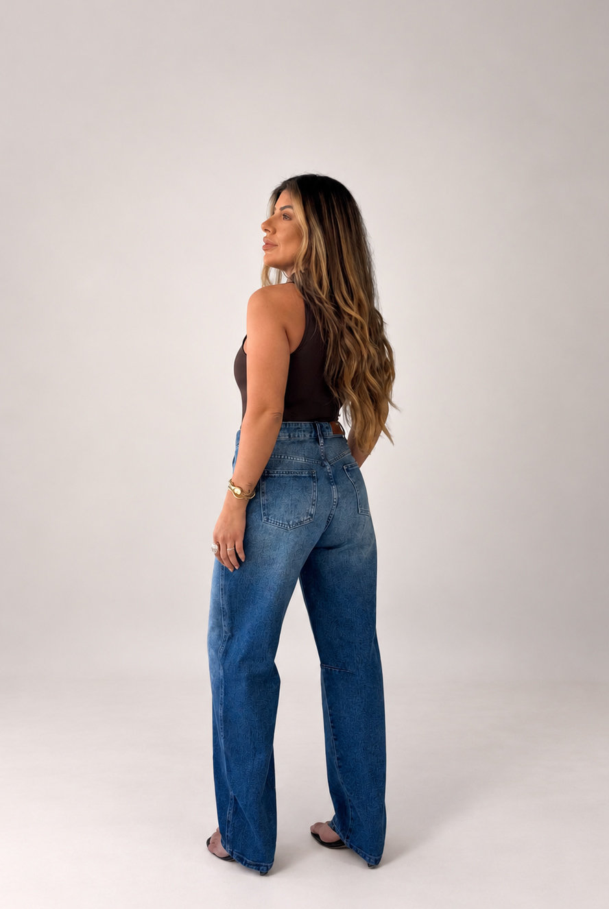 CALÇA JEANS BARREL NATALIA NIAH CALÇA JEANS BARREL NATALIA NIAH