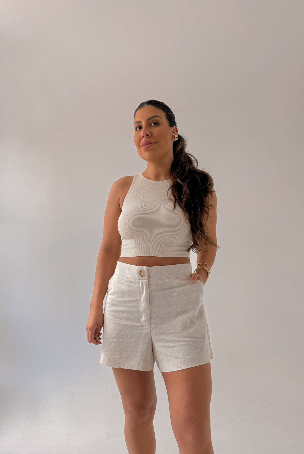 SHORT EM LINHO ARIA SHORT EM LINHO ARIA