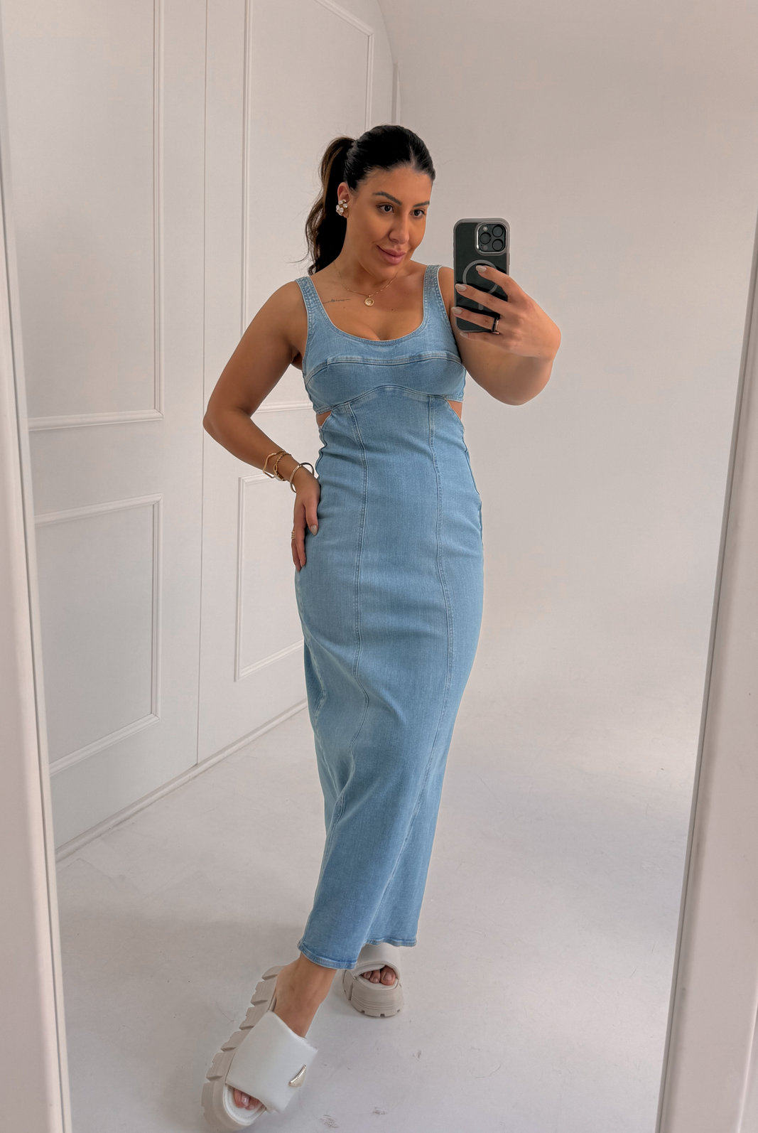 VESTIDO JEANS MIDI JACI MY VESTIDO JEANS MIDI JACI MY