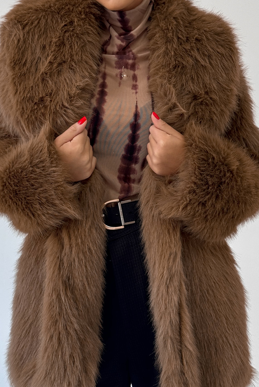 CASACO OVERSIZED DE PELO JADE CASACO OVERSIZED DE PELO JADE