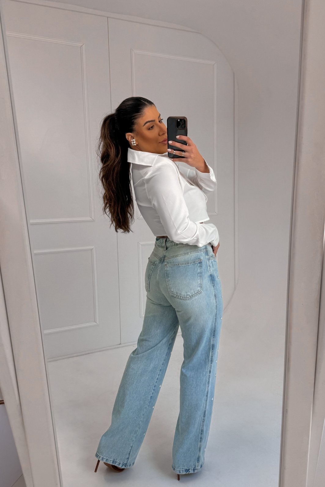 CALÇA JEANS FULL LENGTH HIGH ISADORA MYFT CALÇA JEANS FULL LENGTH HIGH ISADORA MYFT