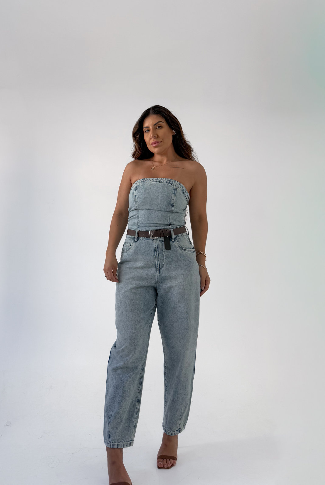 MACACÃO JEANS MELISSA MACACÃO JEANS MELISSA