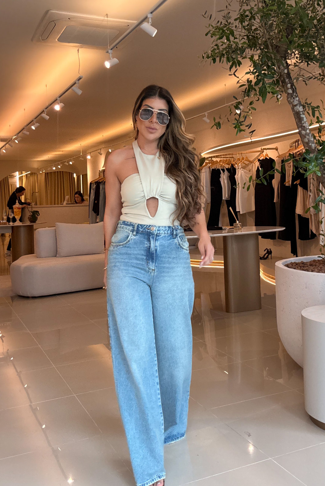 CALÇA JEANS WIDE LEG SANDRA CALÇA JEANS WIDE LEG SANDRA