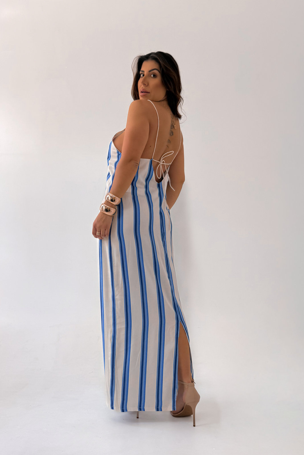 VESTIDO COM LENÇO BIANCA MY