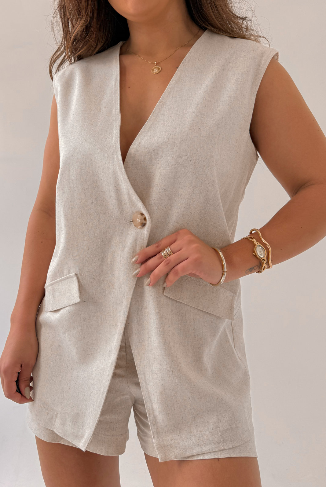 COLETE EM LINHO ARIA COLETE EM LINHO ARIA