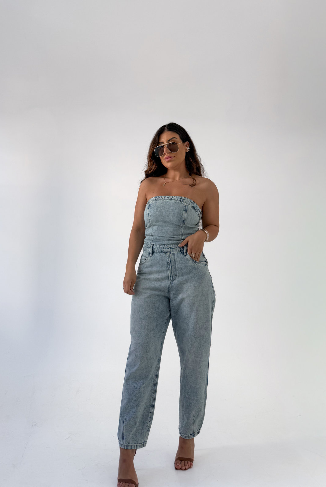 MACACÃO JEANS MELISSA MACACÃO JEANS MELISSA