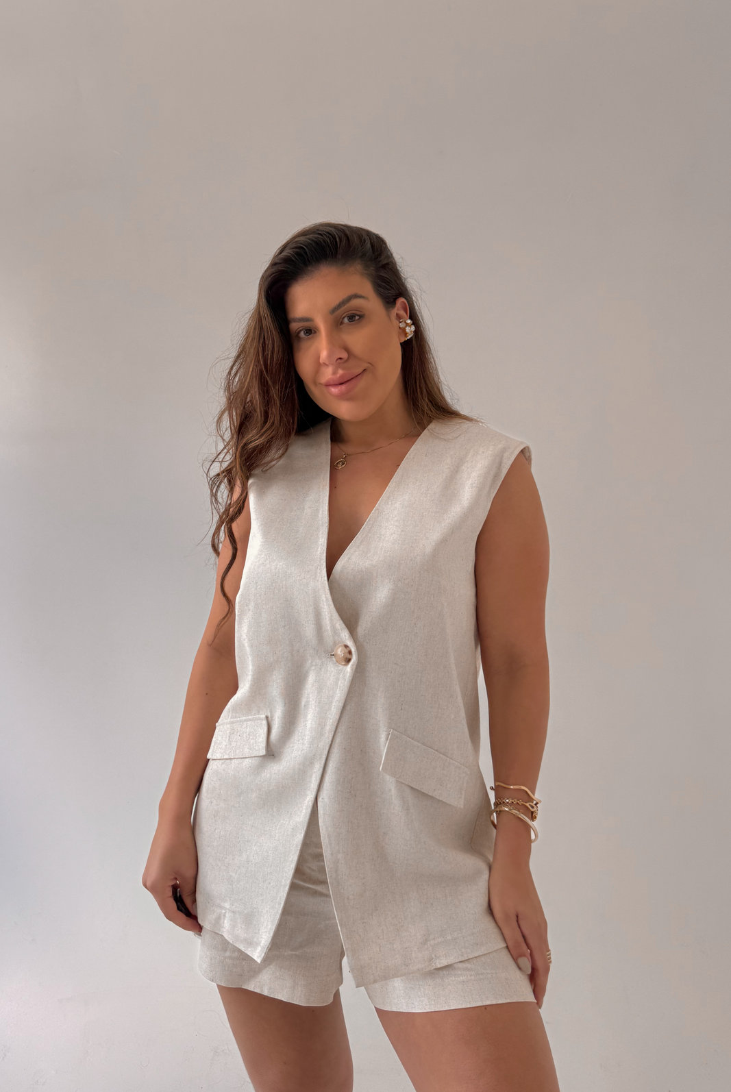 COLETE EM LINHO ARIA COLETE EM LINHO ARIA